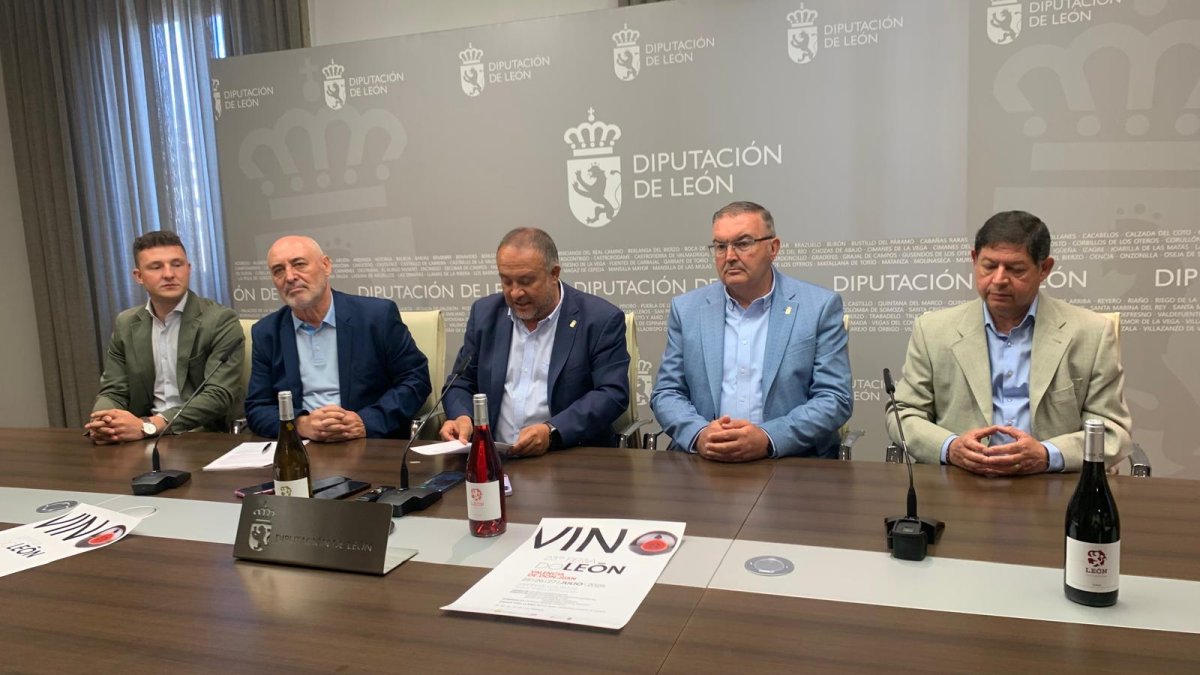 Un instante durante la presentación de la Feria del Vino de la Denominación de Origen León.