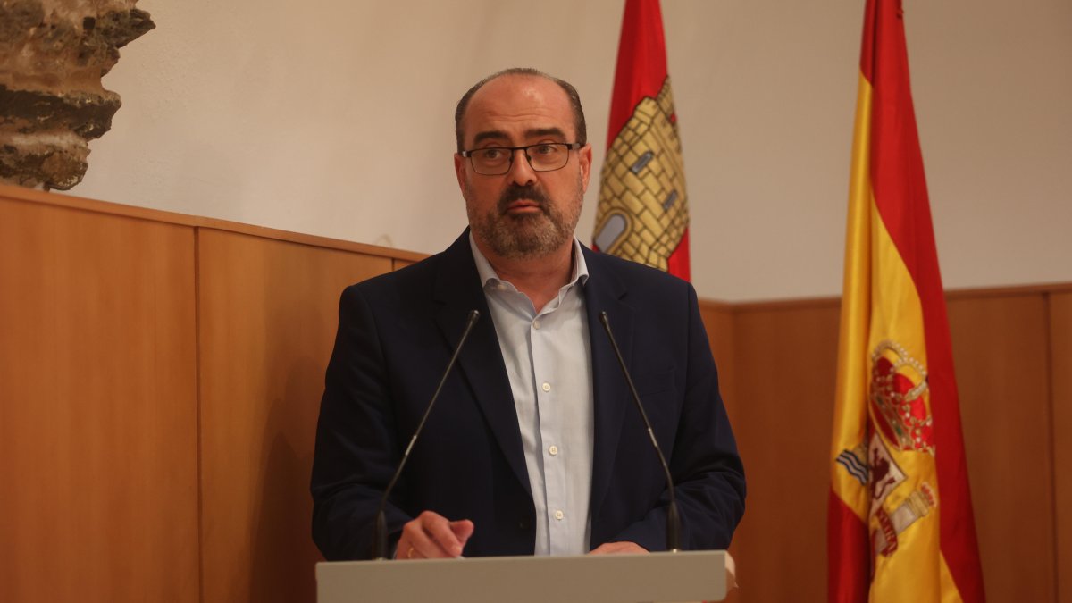 Morala durante su intervención