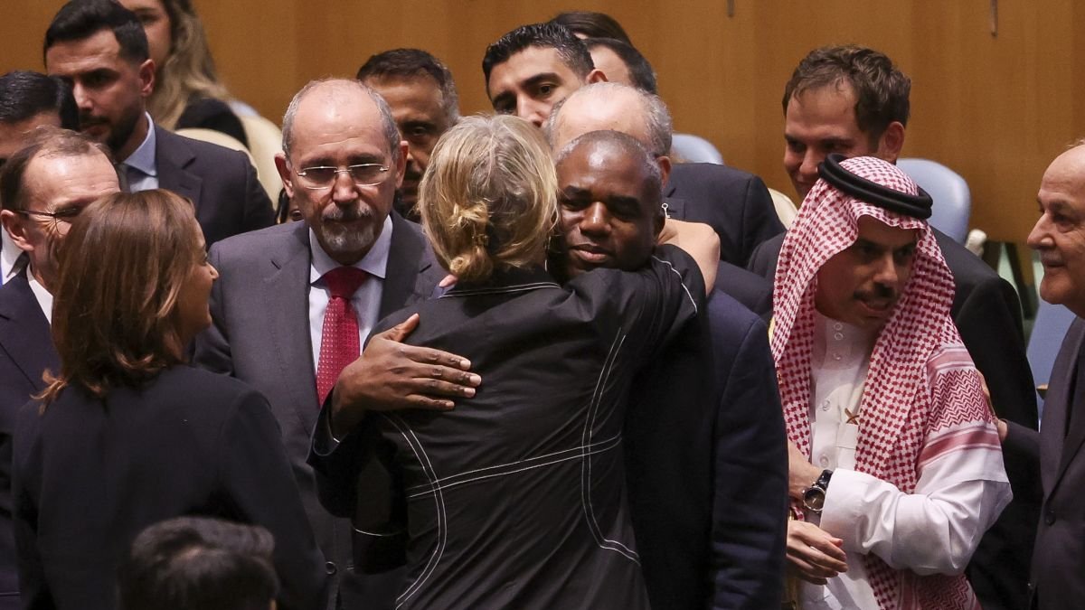 Imagen del cumbre de los dos Estados en la ONU.