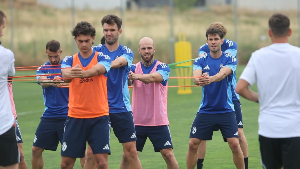 La Deportiva en un entrenamiento de la presente pretemporada.