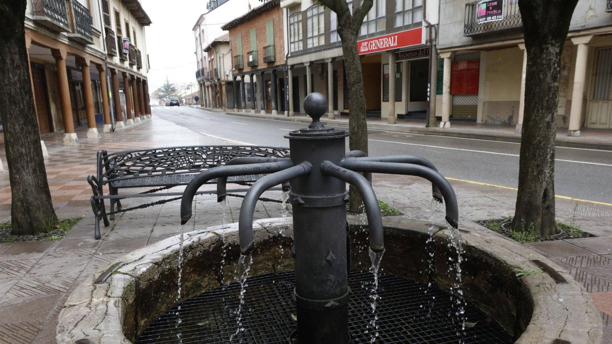 Fuente en Benavides, en una imagen de archivo.