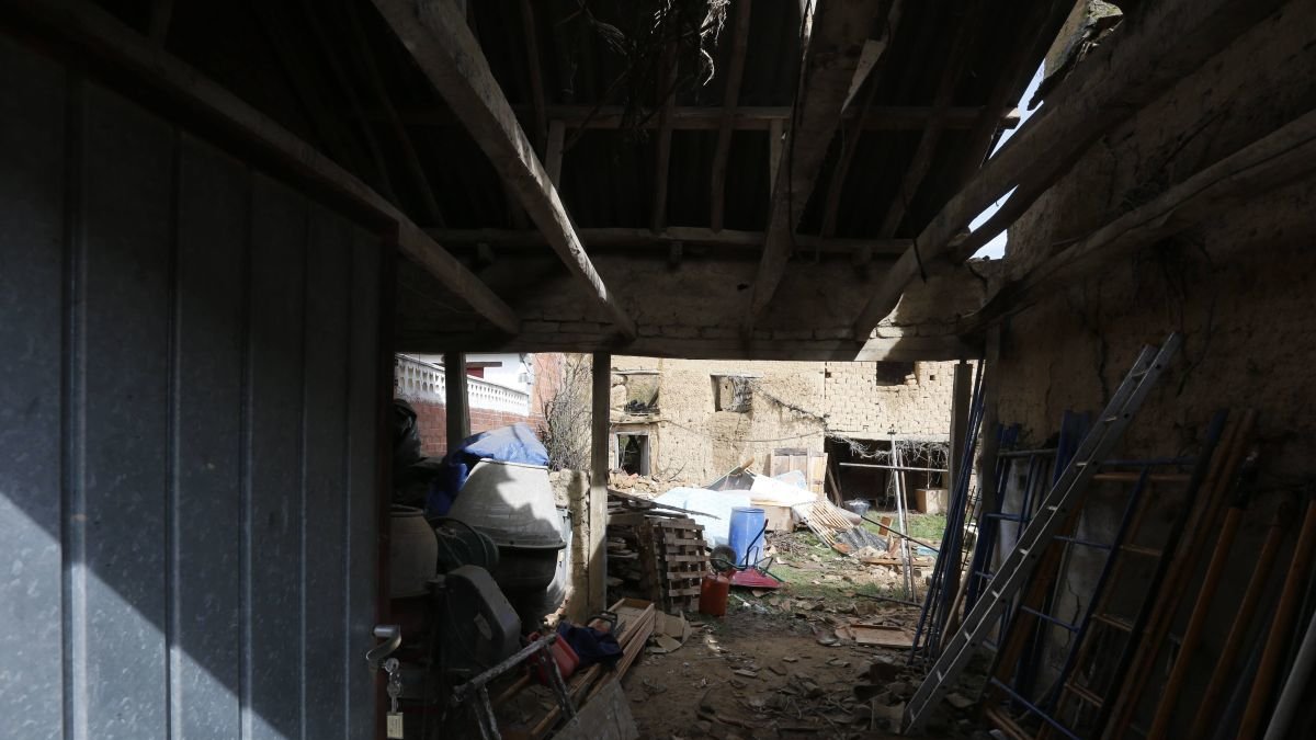 Imagen de una nave tras un accidente laboral.