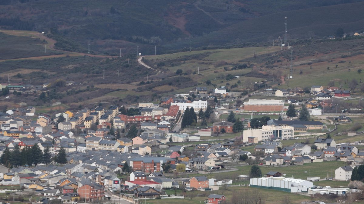 Vistas del pueblo de Fabero