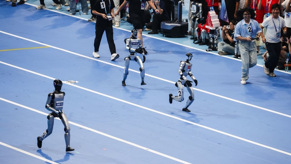 Una de las primeras competiciones entre robots humanoides.