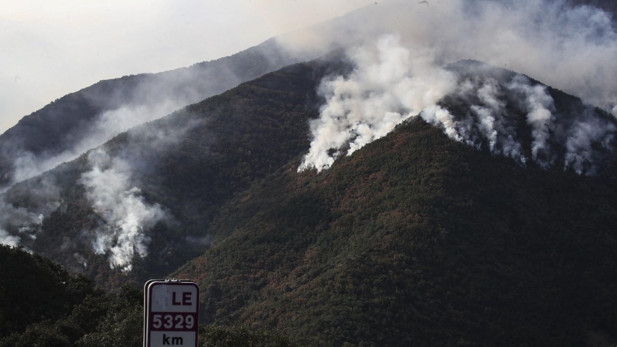 Incendios en el entorno del Parque Natural del Lago de Sanabria.