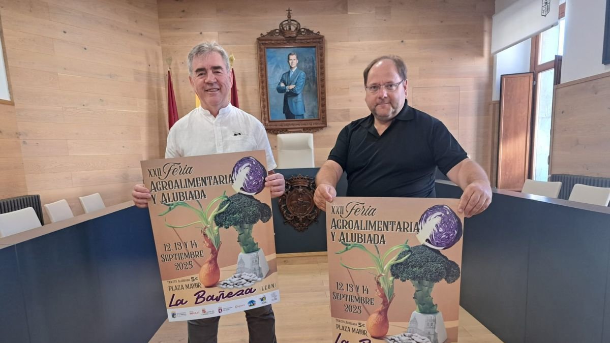 Un momento de la presentación de la feria y la Alubiada.