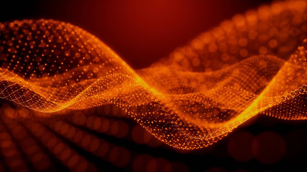 Imagen abstracta en 3D representativa de los algoritmos.
