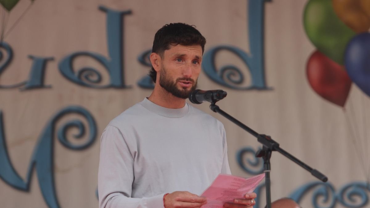 Borja Valle en el pregón L. DE LA MATA