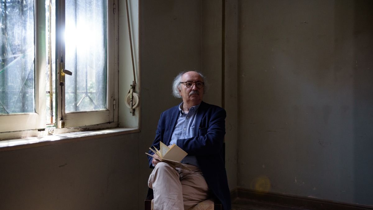 Rodaje en Velintonia de Antonio Colinas.