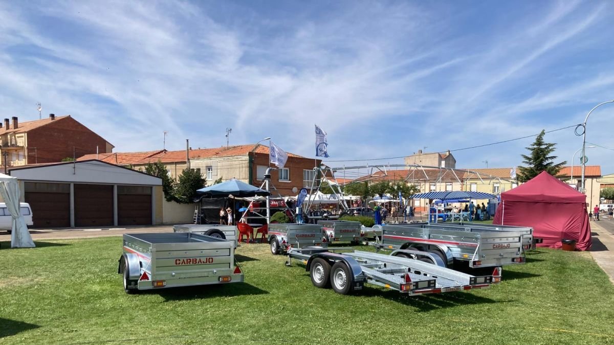 Una zona de la feria multisectorial de Santa María.