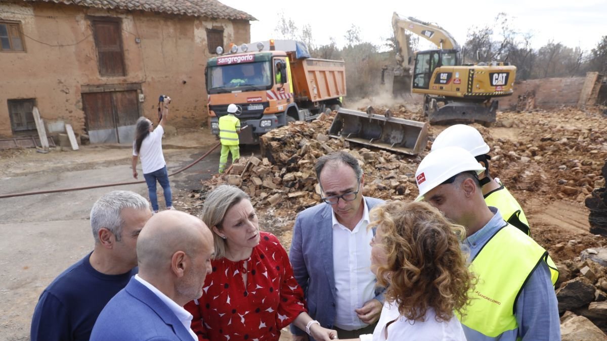 Blanco conoció de primera mano las labores de desescobro en Castrocalbón.