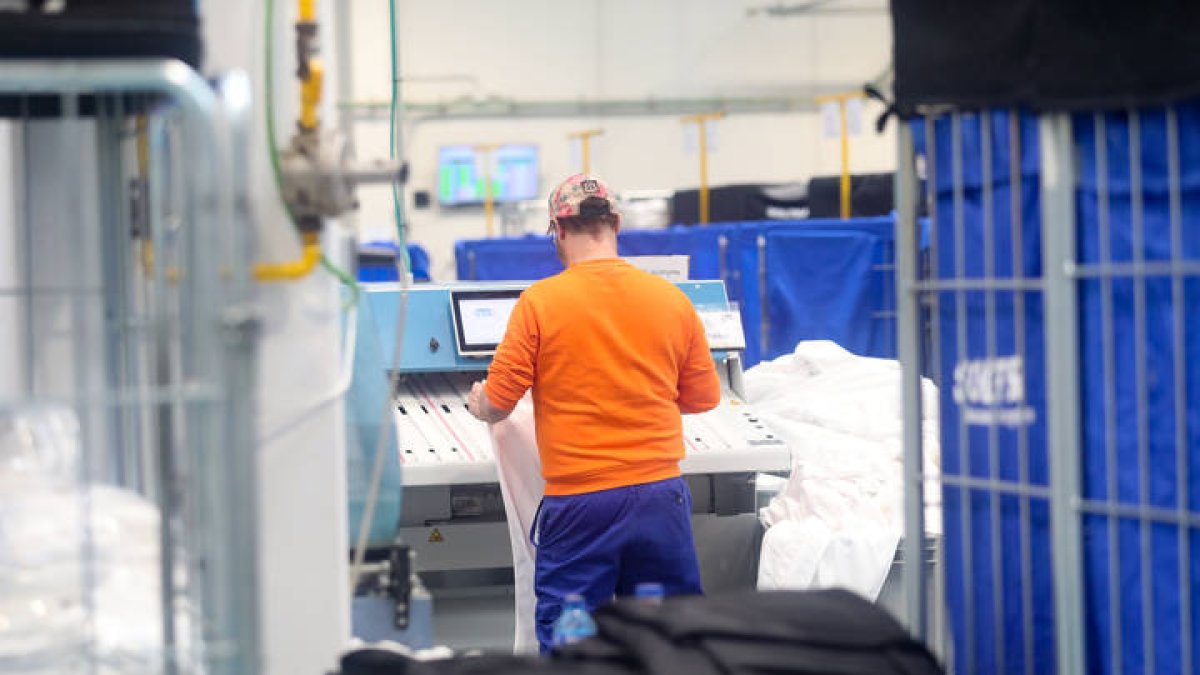 Uno de los trabajadores de Soltra