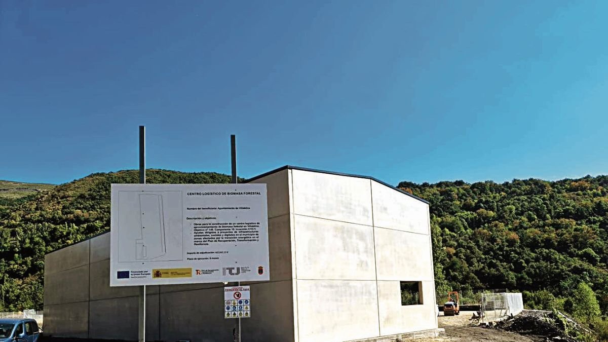 Imagen exterior de las instalaciones del centro de biomasa.
