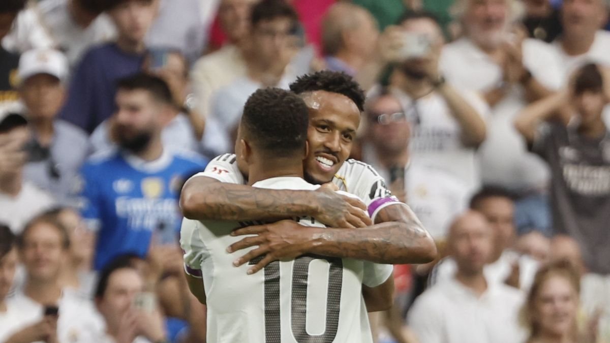 Militao y Mbappé hicieron los goles del Real Madrid.