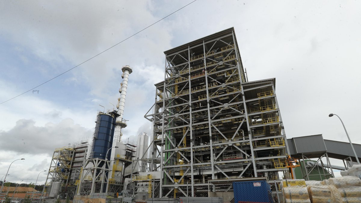 La planta de biomasa de Cubillos del Sil en una imagen de archivo.
