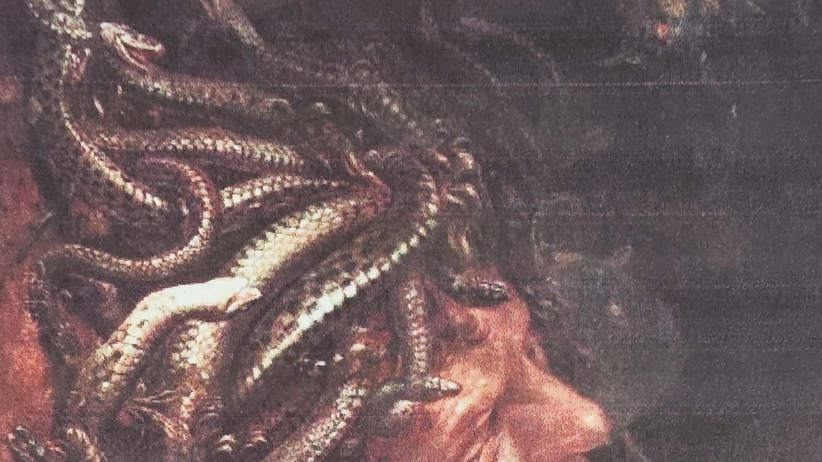 Detalle de “Cabeza de Medusa” (Galería de los Uffizi, Florencia).