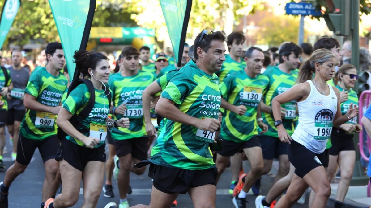 Imagen de los participantes en la carrera