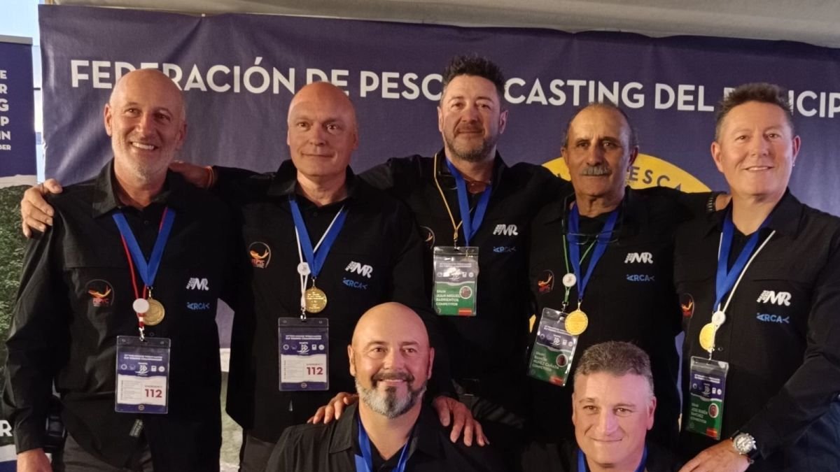 Juan Juan Miguel Barrientos junto al resto de compañeros de la selección española en el Mundial.