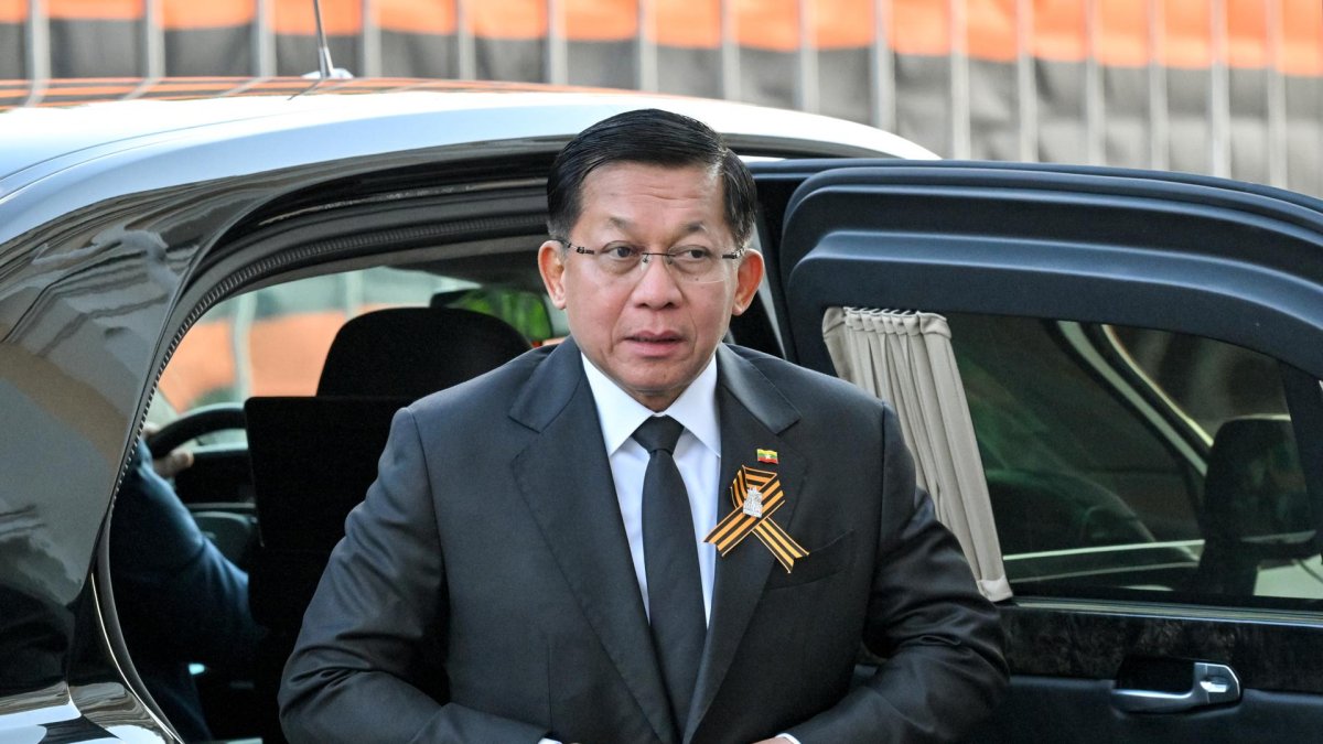 Fotografía de archivo del líder de la junta militar de Birmania, Min Aung Hlaing.
                      EFE/EPA/ALEXANDR KRYAZHEV / HOST PHOTO AGENCY RIA NOVOSTI HANDOUT  