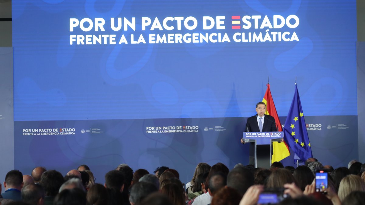 Planas durante su discurso