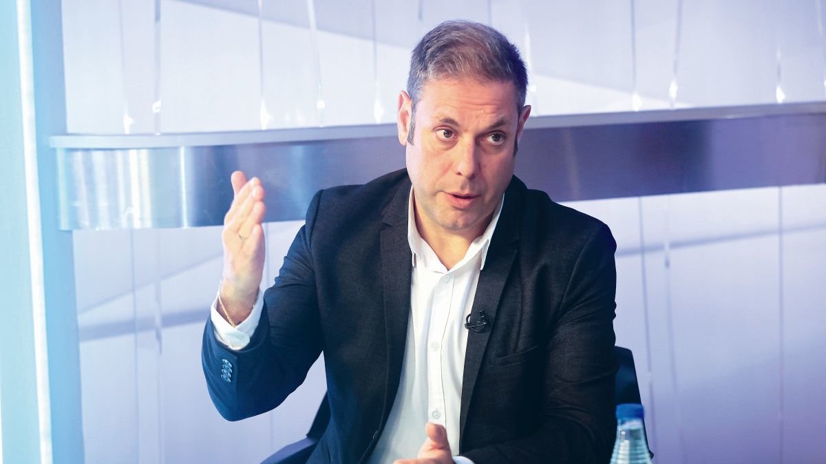 El bercianista Iván Alonso en un momento del programa de La 8 Bierzo.