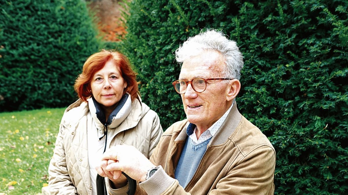Encina Prada y Julio Vidal en el Jardín del Cid esta semana.