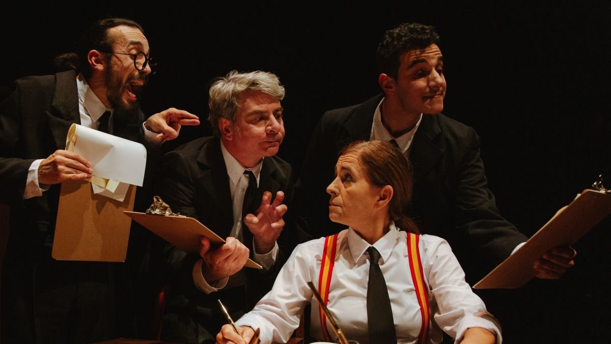 Escena de 'Iribarne', obra que se representa este martes en el Auditorio.