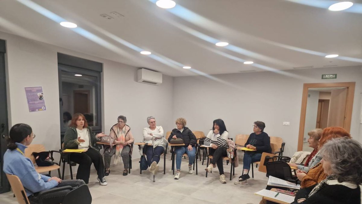 Un momento de la jornada sobre mujeres rurales en Valencia de Don Juan.