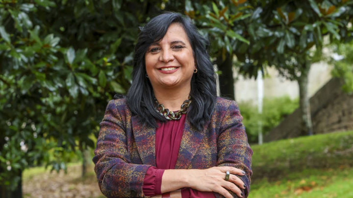 La experta en sexualidad y diversidad funcional Silvina Peirano, en Santiago de Compostela.