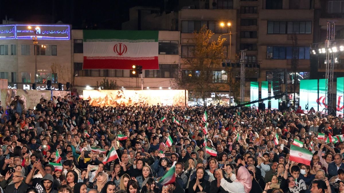 Imagen de una manifestación en Irán.