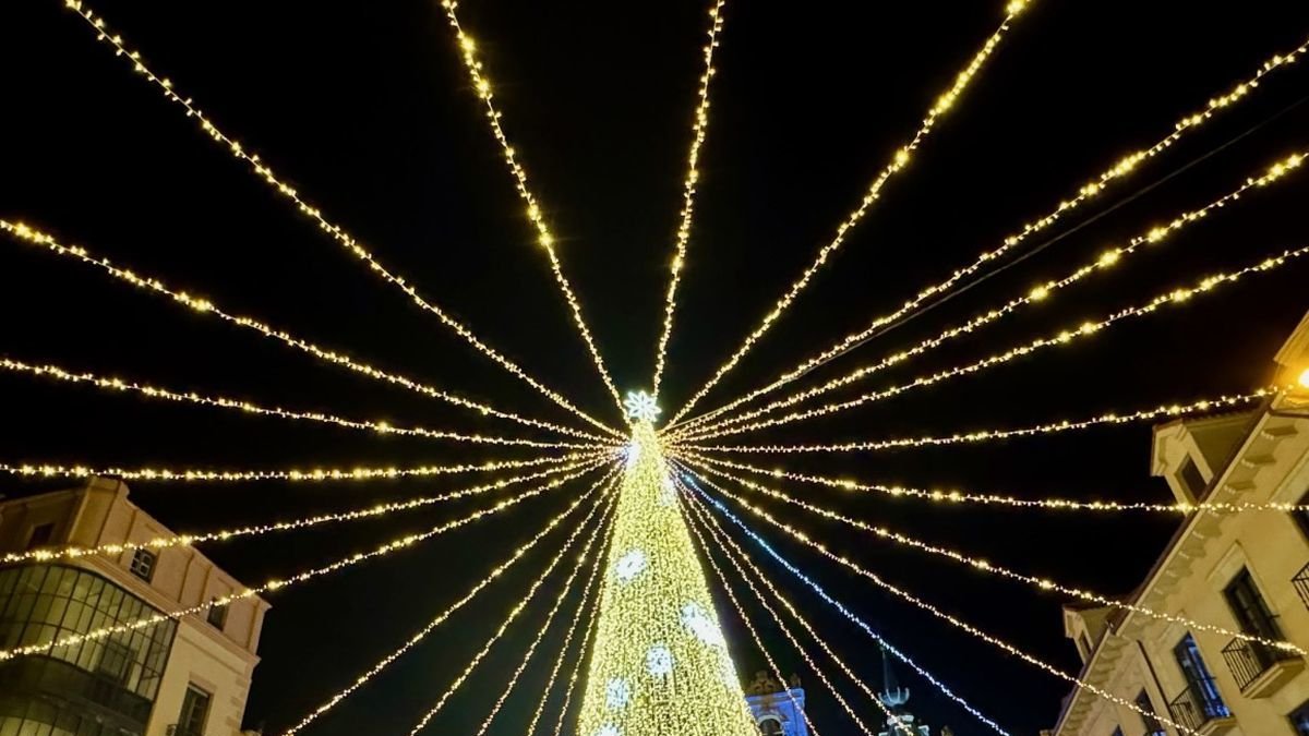 Iluminación navideña en Astorga.