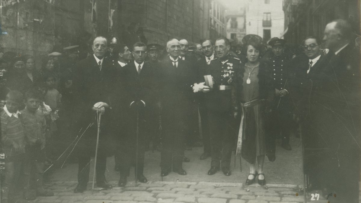 María Sánchez Miñambres durante una procesión de Semana Santa.