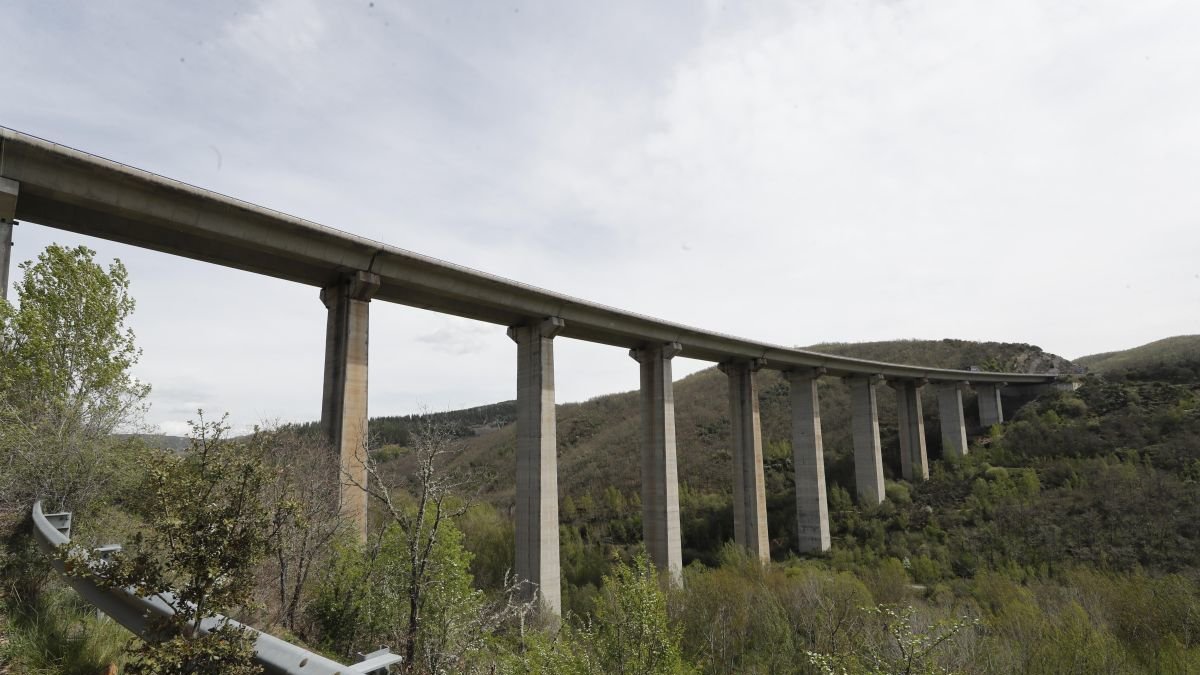 El viaducto de Tremor en la A-6.