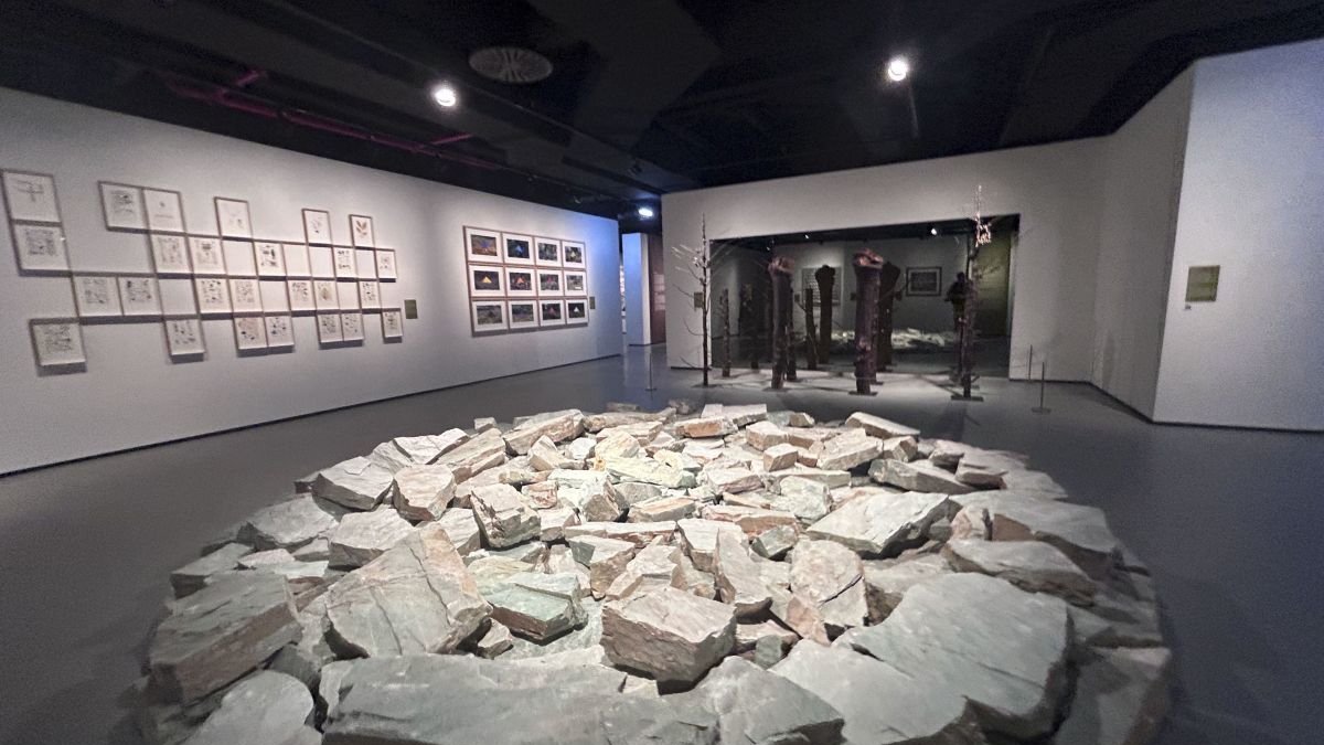 La obra ‘Green Quartz Circle’, de Richard Long.