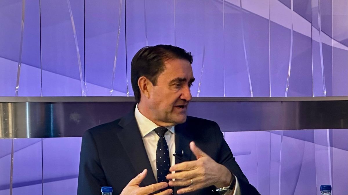 Quiñones, en un momento de la tertulia.