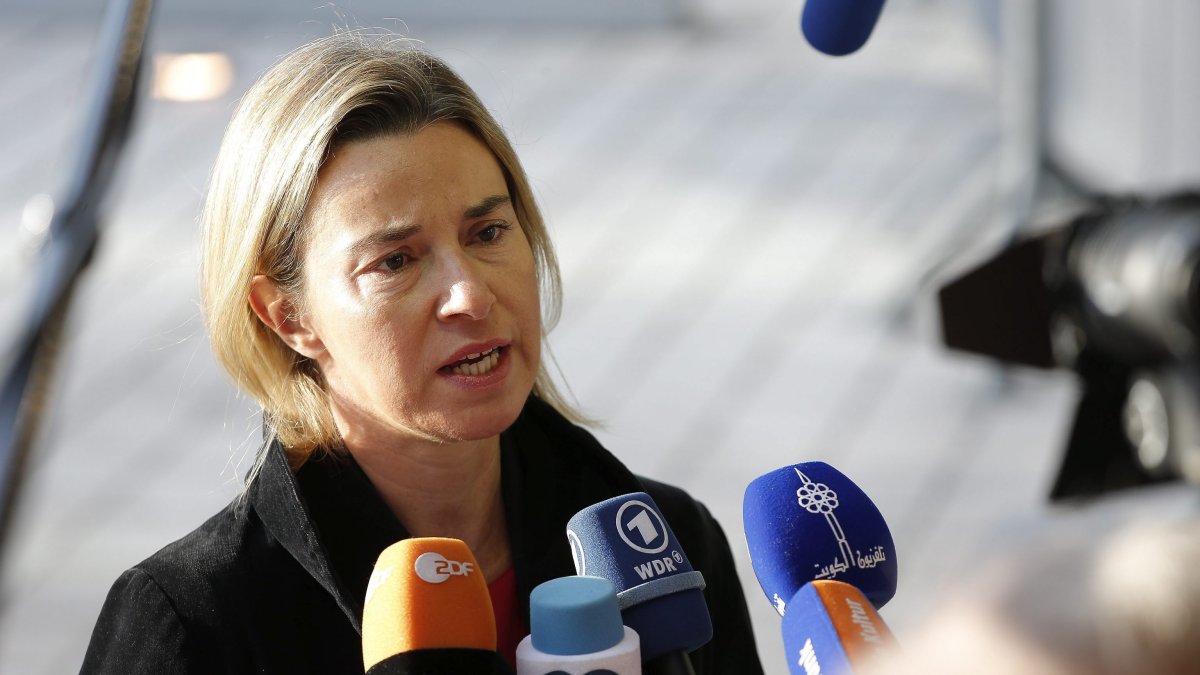 La jefa de la diplomacia europea, Federica Mogherini.