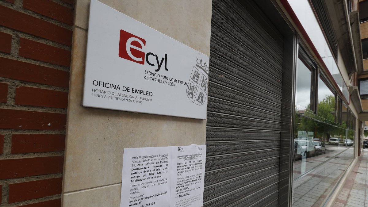 Oficina del Servicio Público de Empleo en León.