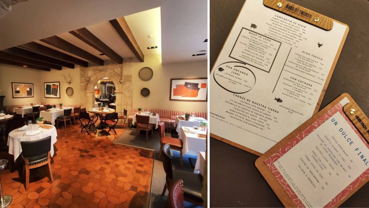 Casa Mando combina un interior cálido y sobrio con una carta basada en producto leonés y recetas tradicionales bien ejecutadas