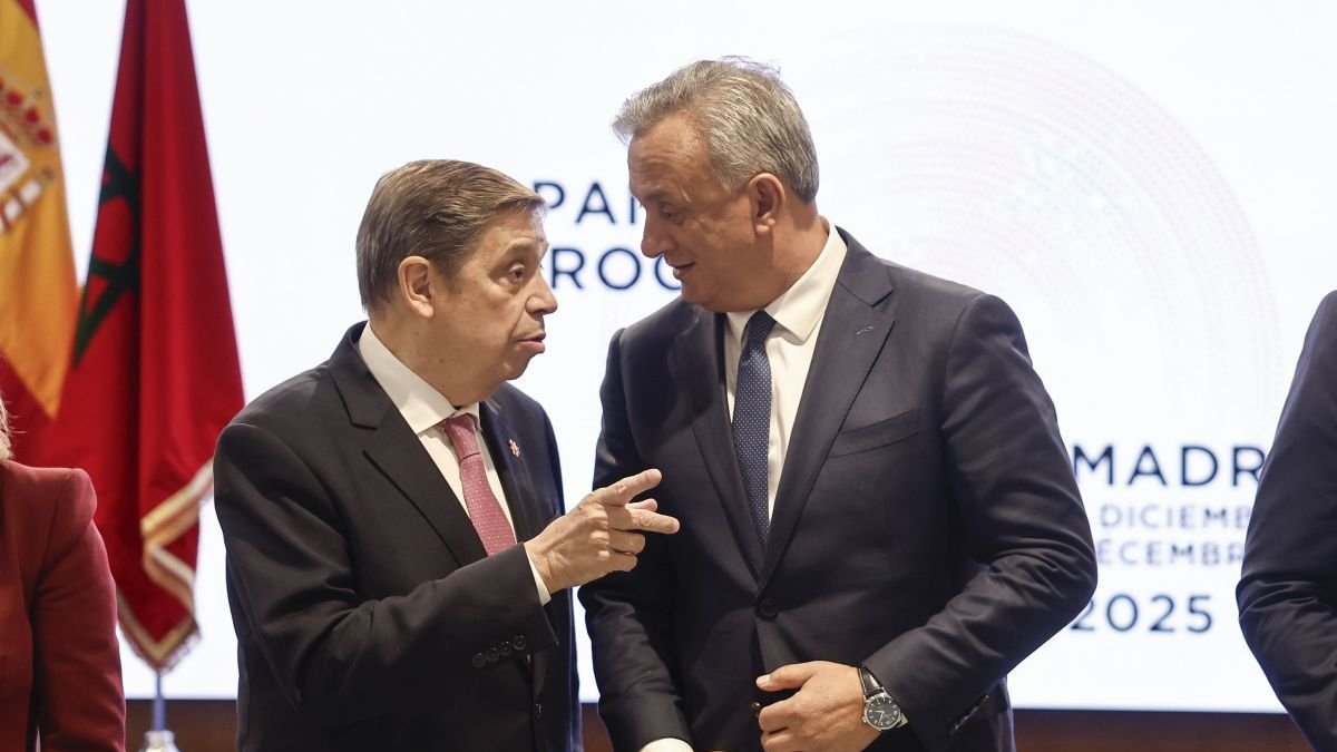 Planas y el ministro marroquí Karim Zidane.