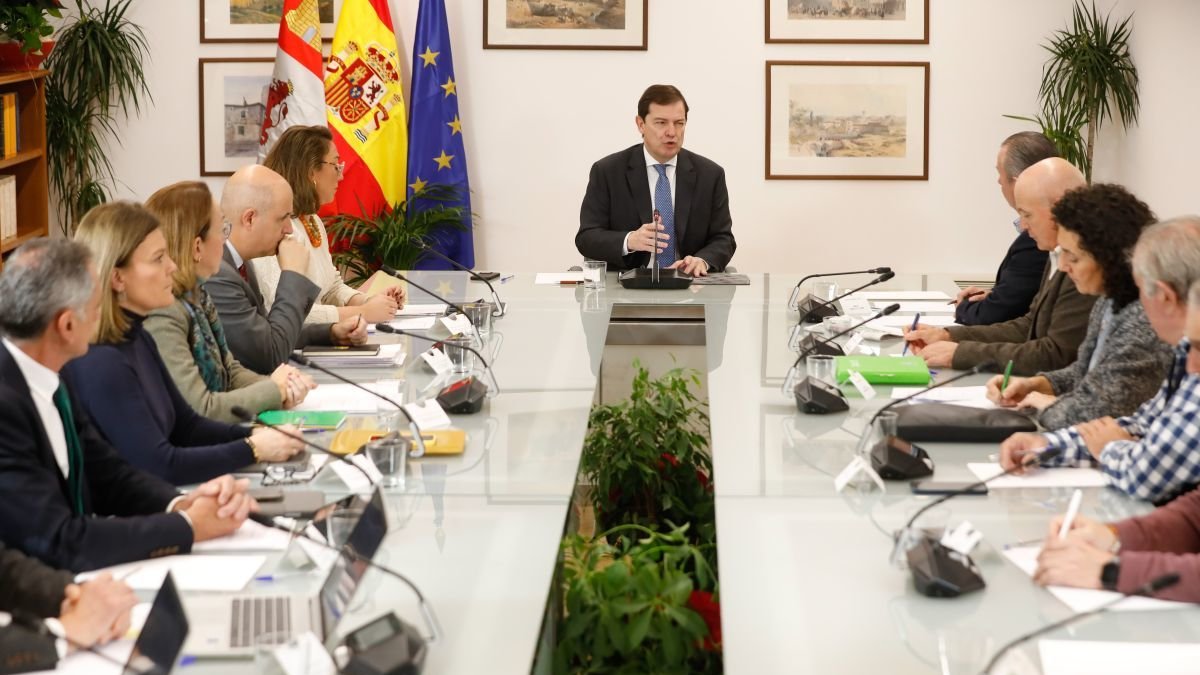 El presidente de la Junta, Alfonso Fernández Mañueco, presidió este viernes la reunión del Consejo Regional Agrario.