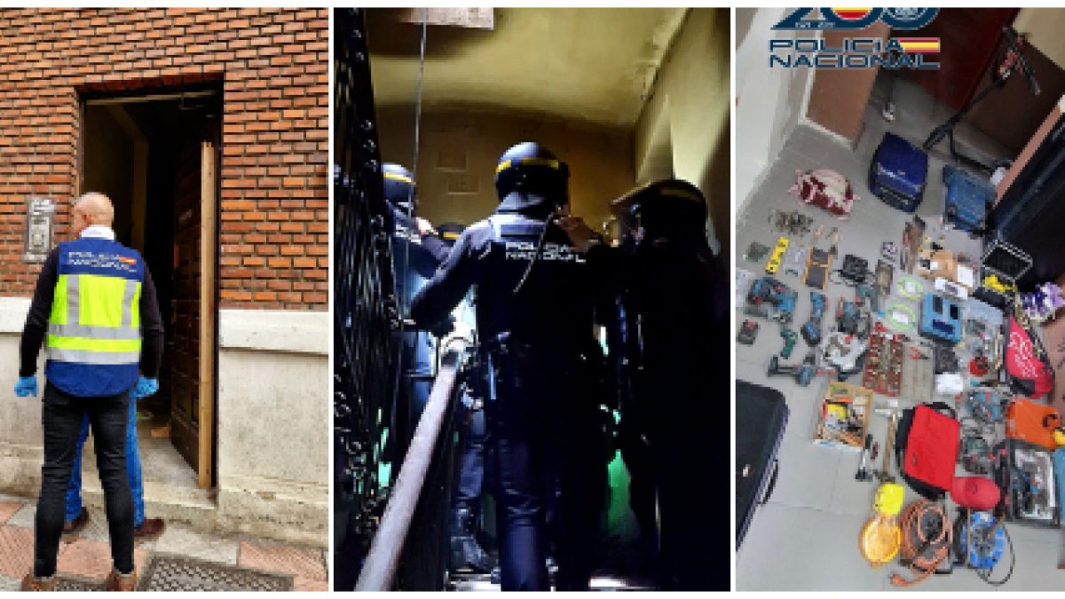 Desarticulado un grupo criminal en León vinculado a más de setenta robos con fuerza en furgonetas y vehículos profesionales