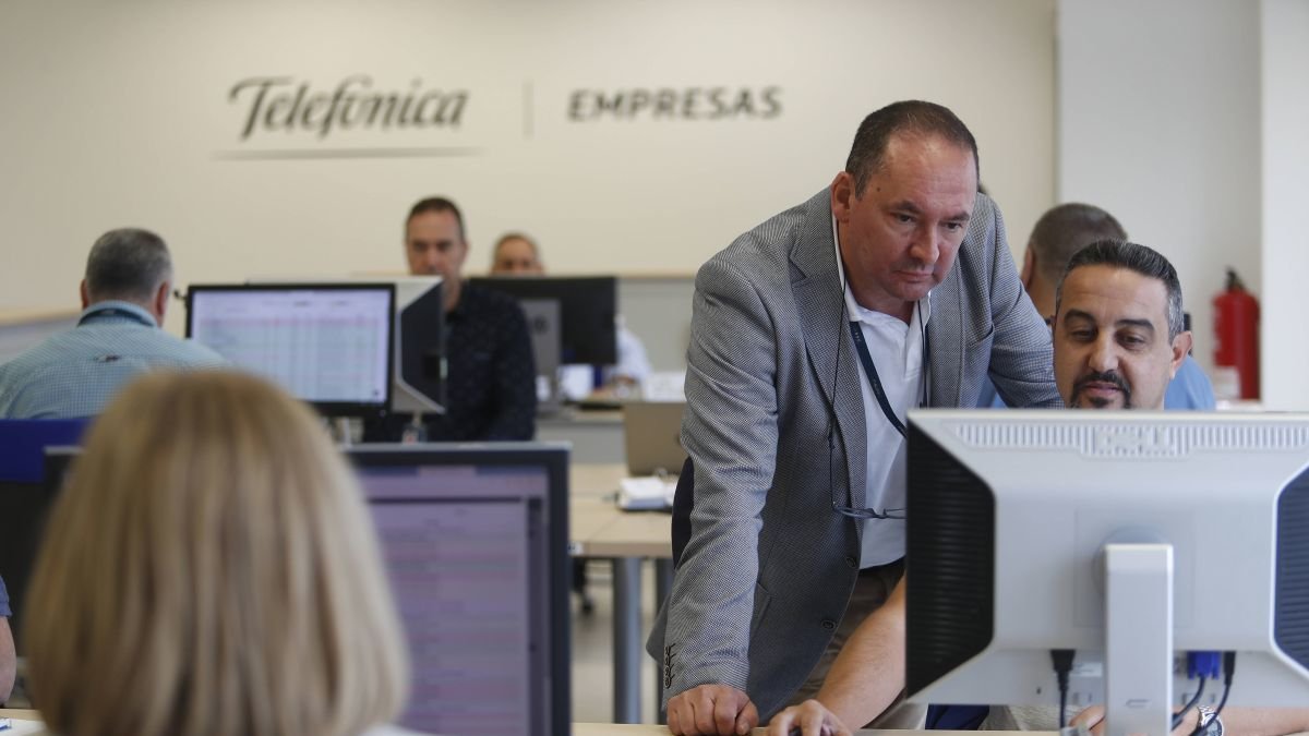 El centro C4IN de Telefónica en León.