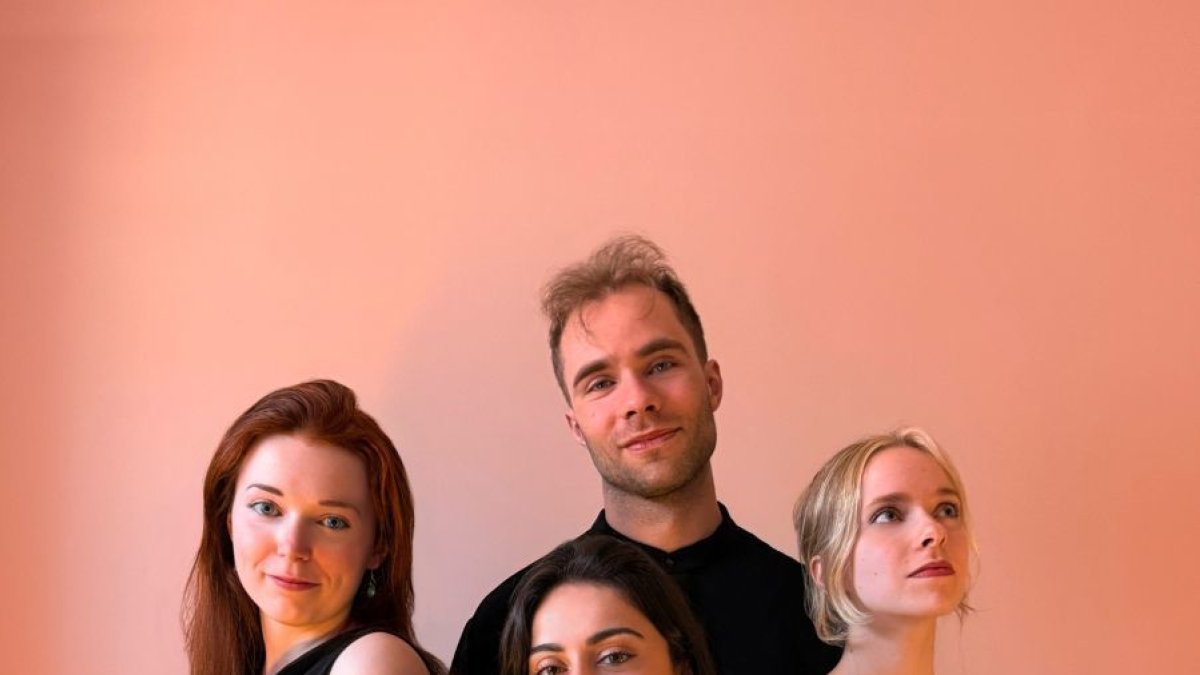 Los integrantes de Jouska String Quartet.