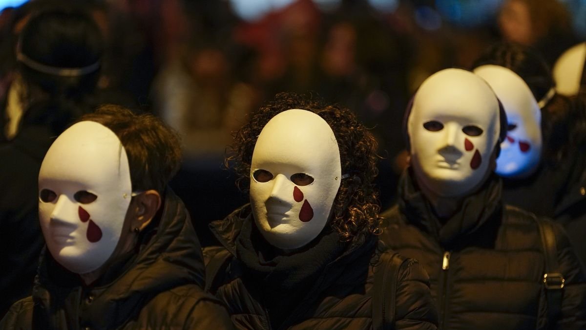 Una protesta contra la violencia de género.