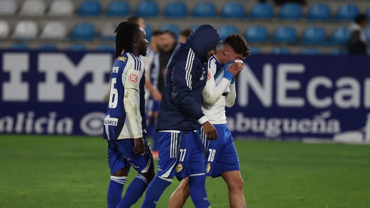 Borja Vázquez, llorando tras el último encuentro.