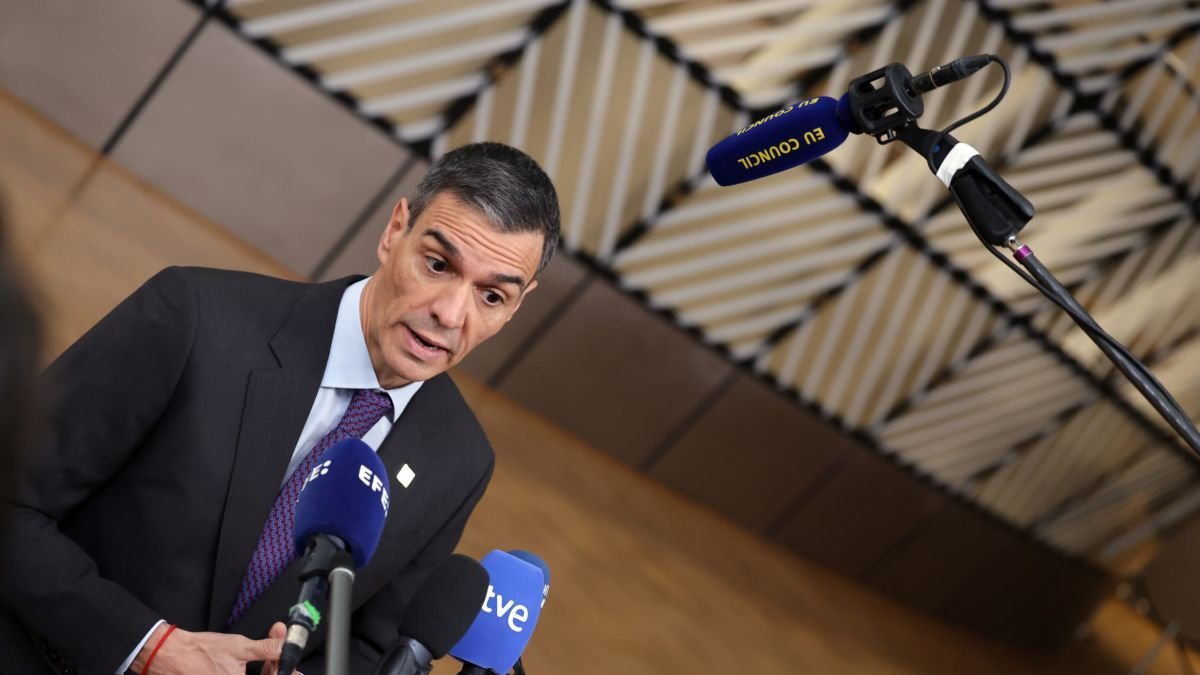 El presidente del Gobierno español, Pedro Sánchez, en una Cumbre del Consejo de la UE.