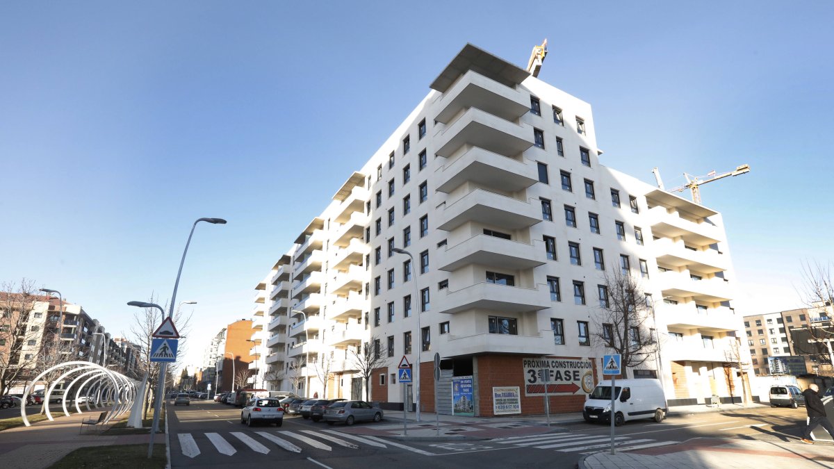 Viviendas en el barrio de La Lastra.