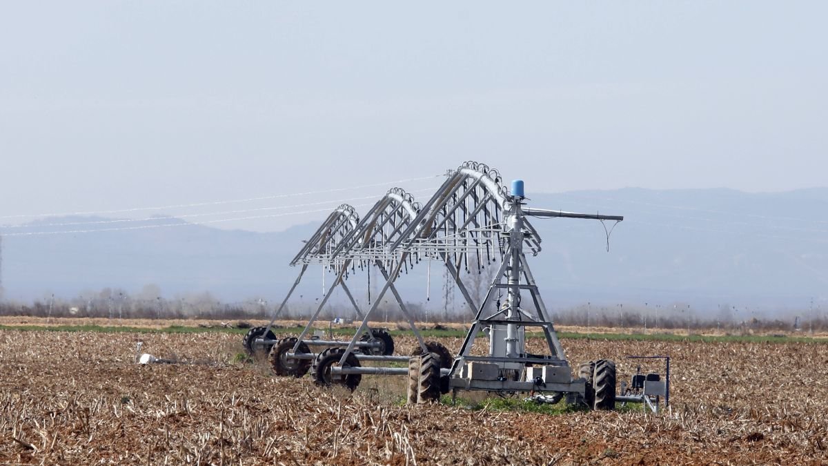 Una tierra de regadío en la provincia de León.