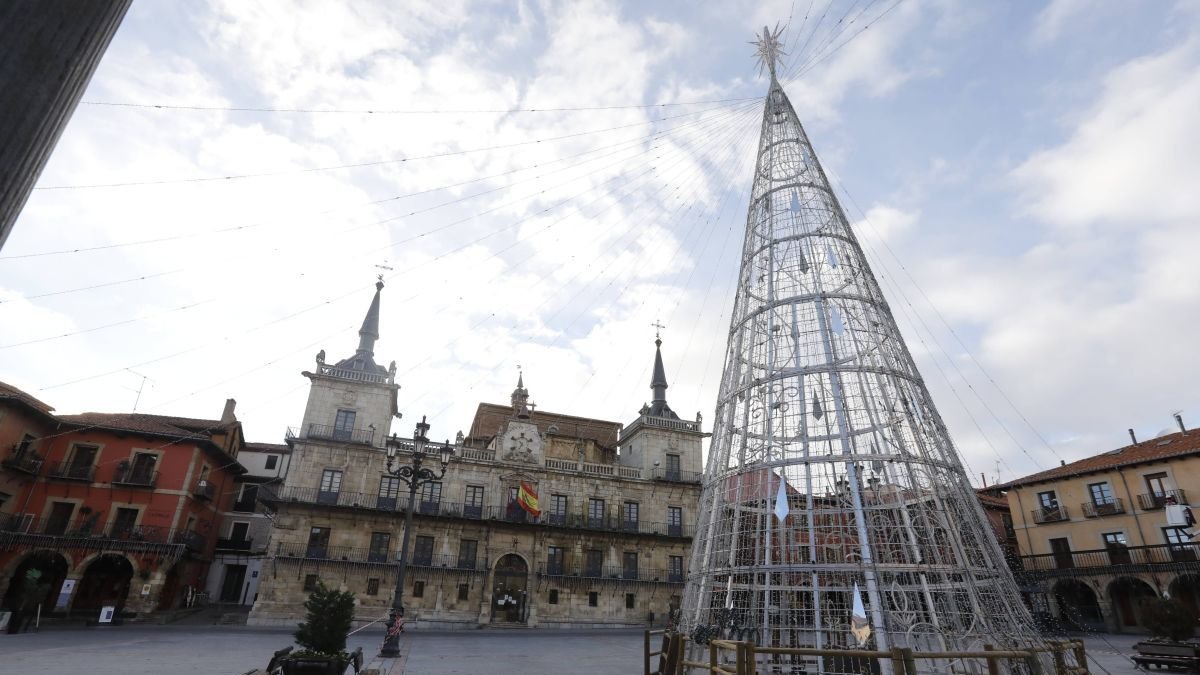 Plaza Mayor en Navidad.