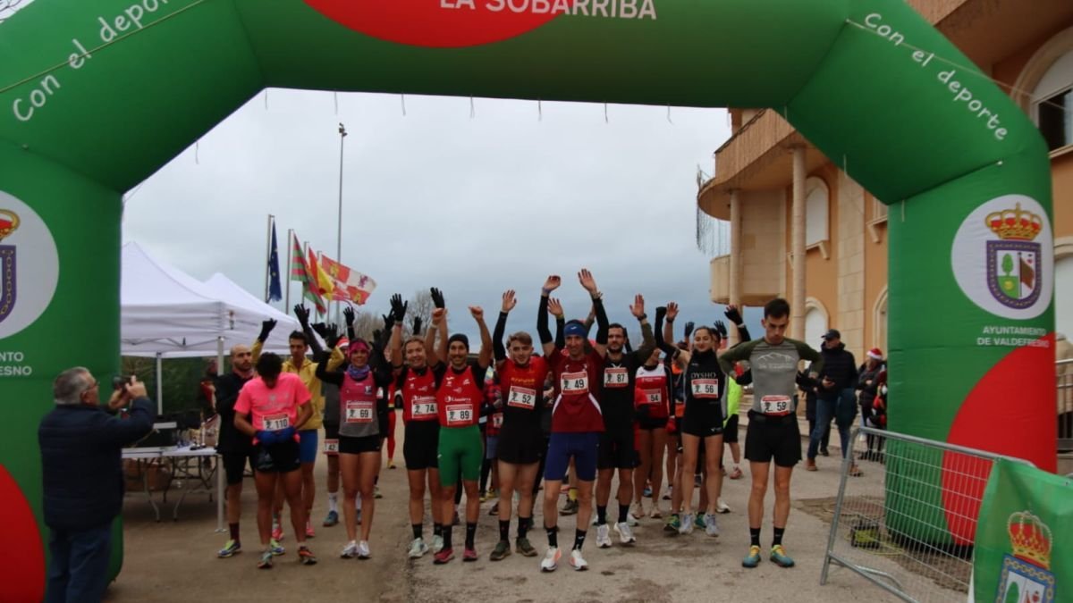 Instantes previos a la salida de la San Silvestre.